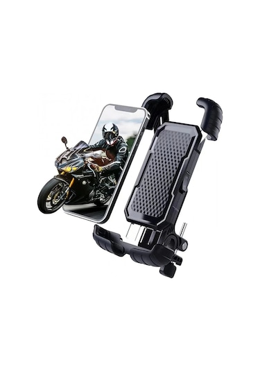 360 Derece Ayarlanabilen Gidon Bağlantılı Bisiklet Motosiklet İçin Abs 4-7.8 İnç Telefon Tutucu