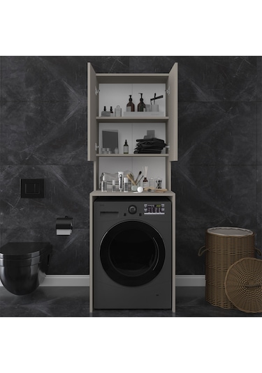 Banyo Dolabı Bd-01 Kül Gri Gri