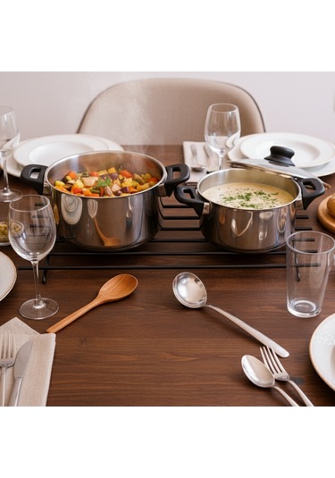 Tekmarked Çok Amaçlı Isıya Dayanıklı Metal Tencere, Tava, Fırın Tepsisi Ve Çaydanlık Altlığı Nihale 48.5x31 Cm