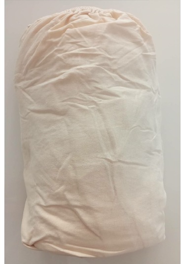 Altın Karma Jersey Penye Pamuklu 180x200 Cm Çift Kişilik Lastikli Çarşaf Krem Krem