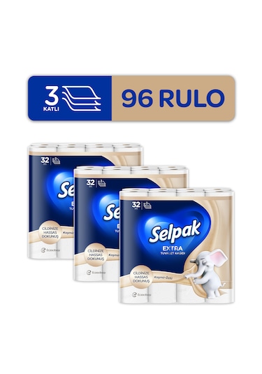 Selpak Extra Kaşmir Özlü Tuvalet Kağıdı 3 x 32'li