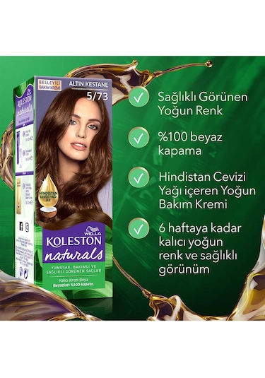 Wella Koleston Naturals Saç Boyası 5.73 Altın Kestane