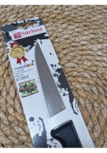 Sürbisa 61004 Sebze Bıçağı Siyah 1 Koli 12 Adet Çok Renkli