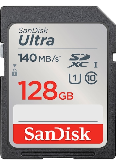 Sandisk Ultra 128gb 140mb/s Sdxc Hafıza Kartı - Distribütör Garantili