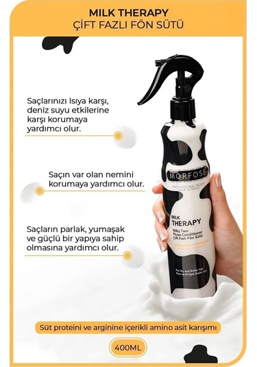 Milk Therapy Çift Fazlı Kondisyoner Fön Suyu 400 Ml - Mrfs