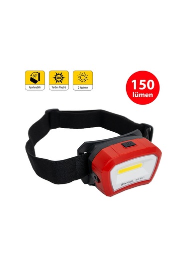 Ceta Form R12-bat1 Led Pilli Kafa Lambası 150 Lümen Siyah