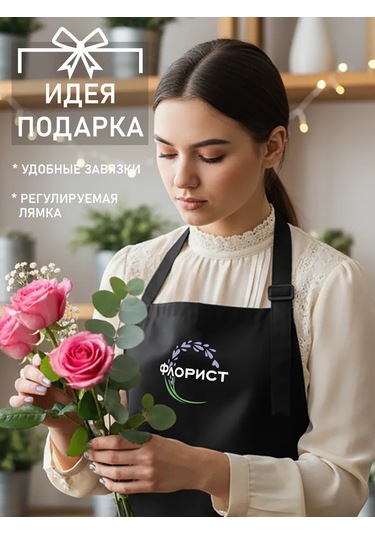 Vau Fartuk Çiçekçi Önlüğü 154583869 Siyah