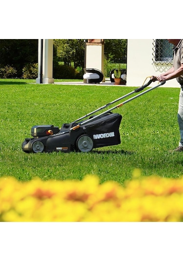 Worx WG737E 40V 4.0 Ah Li-İon 37 CM Profesyonel Kömürsüz Şarjlı Çim Biçme Makinesi