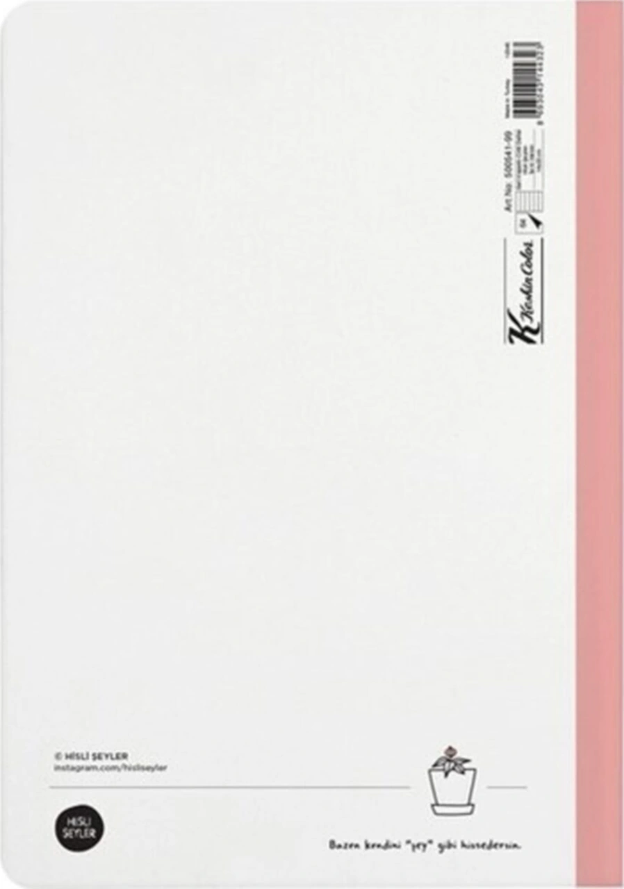 Hisli Şeyler Iyi Ki Varsın Çizgili Defter 14 X 20 Cm 64 Yaprak