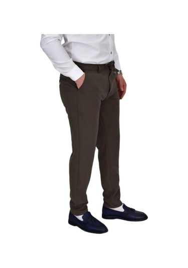 Erkek Beli Lastikli Jogger Pantolon Regular Fit Bgl-st04328 Haki