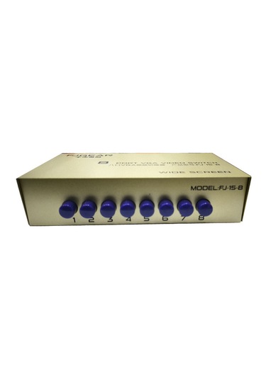 8 Port Vga Switch Paylaşım Anahtar 8 Girişi 1 Çıkışlı Vga Switch
