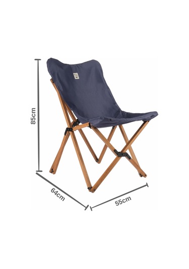 Bag The Joy Ahşap Masa Sandalye Set Kahverengi-lacivert70 70 55cm Lacivert