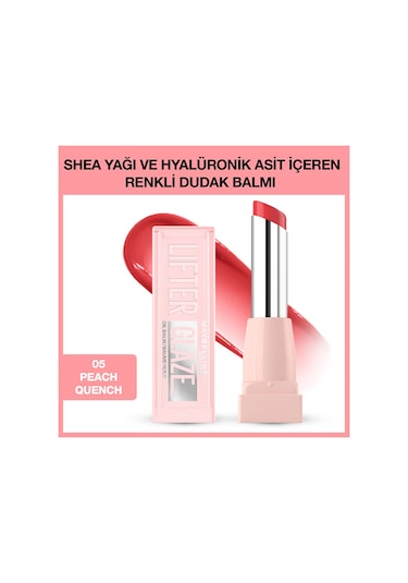 Maybelline New York Lifter Glaze Renkli Dudak Balmı 005 Peach Quench
