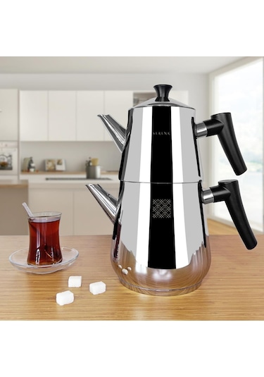 Serenk Definition Çelik Çaydanlık Siyah