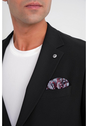 C 698 Ceket Regular Fit Siyah-1 Casual Siyah