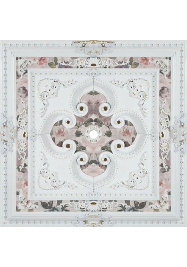 Kare 90 90 Beyaz Altın Saray Tavan