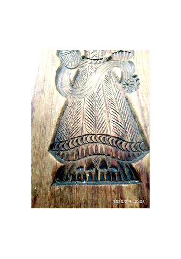 Omeniv Antika Kullanılabilir Ahşap Kral Figür Kurabiye Kalıbı