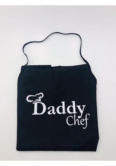 Daddy Chef - Siyah Mutfak Önlüğü Renkli