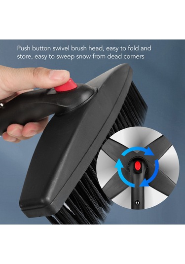 Hangfox 3'lü Çalışma Prensibi İle Geri Çekilebilir Ve Çevrilebilir, Pas Koruyucu Paslanmaz Çelik Oto Kış Çıkarıcı, Hafif Ve Taşınabilir Sekerleme Aleti