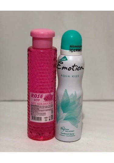 Rose City Gül Kolonyası 240 ml Alana Emotion Aqua Kıss Deodorant