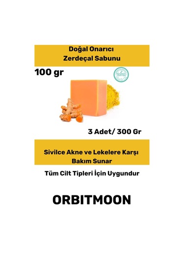 Özel Üretim Doğal El Yüz Saç Vücut Cilt Güzel Kokulu Leke Karşıtı Orijinal Zerdeçal Ekstraktı Sabunu