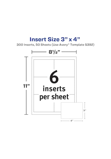 Avery L4786 Etiket Dolgu - 7,6 X 10,2 Cm - Box 300 5392 - 5'li