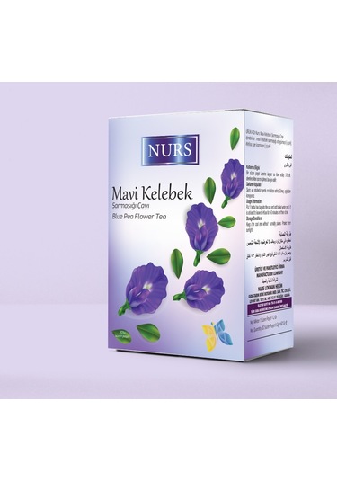 Nurs Mavi Kelebek Sarmaşığı Bitki Çayı Süzen Poşet 30'lu