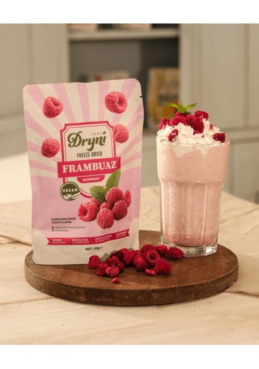 Freeze Dried Dryni Dondurularak Kurutulmuş Frambuaz 20 G
