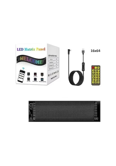 Vothoon Ld-01 Araç Led Panel Cama Yapışan Telefon Uyumlu Led Ekrn