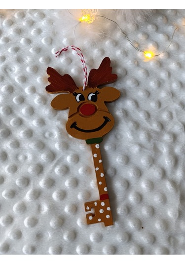 Geyik Anahtar Tılsım Noel Süslemeleri Noel Ağacı Asma Geyik Akses