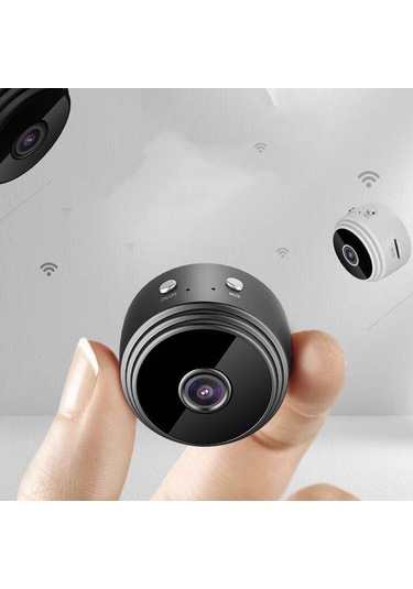 Jeemson Siyah Mini Kablosuz Wifi Kamera - 1080p Hd Geceli Görüş Dışarıdaki Kayıt İçin - Hafıza Kartı Ve Şarj Aleti Yok