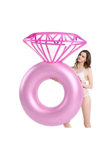 Şişme Yüzen Yüzme Havuzu Şamandıra Elmas Yüzme Simidi Havuz Mat