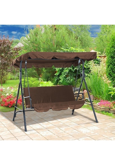 Suntek Magideal Su Geçirmez Salıncak Gölgelik Tente Seti Kahverengi