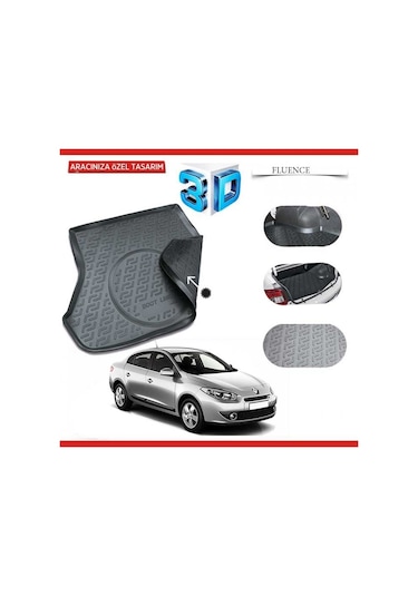 Renault Fluence 3D Bagaj Havuzu 2009 Üstü