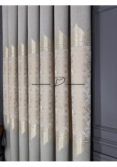 Fon Perde Pano Fonluk Nilo Desen - Krem