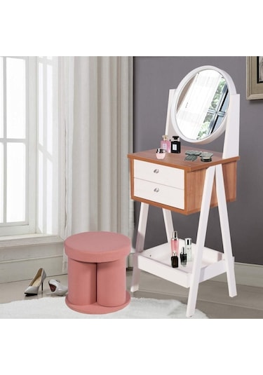 Mydesign Ayaklı Modern Makyaj Masası Beyaz Model:1