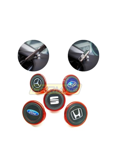 Kırmızı Mıknatıslı Metal Telefon Tutucu