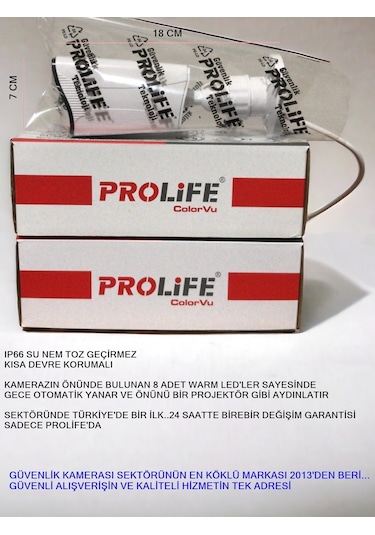 7 Kameralı Gece Renkli 8 Adet Warm Ledli Yeni Nesil 5 Mp Kuruluma Hazır Güvenlik Kamerası Seti