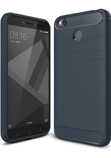 Xiaomi Redmi 4x Kılıf Zore Room Silikon Kapak Lacivert