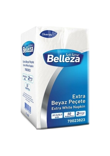 Belleza Extra Beyaz Peçete 50'li 24 Paket 32.5 x 32.5 CM
