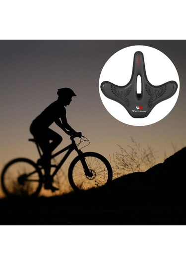 Suntek Mtb Bisiklet Minderi Dolgulu Ekstra Anka-kuşu-deseni Siyah