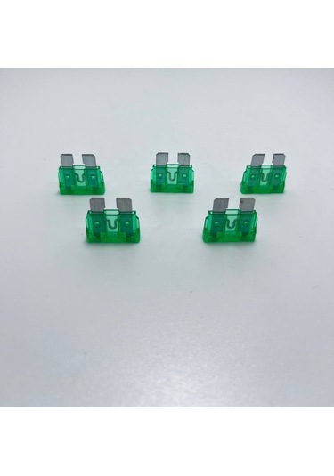 5 Adet 30 Amper Yeşil Standart Bıçak Sigorta 30a