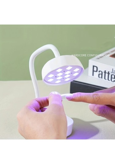 Willowhaven Pembe Otomatik Sensörlü 360 Esnek Kablosuz Manikür Lambası Jel Tırnaklar İçin Şarj Edilebilir Led Işık 2 Zamanlayıcı