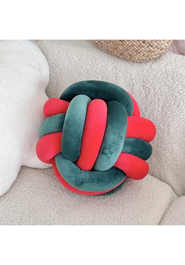 Tek Renkli Yastık, Üçlü İp Kristal Tüylü 35cm-29 Ekru