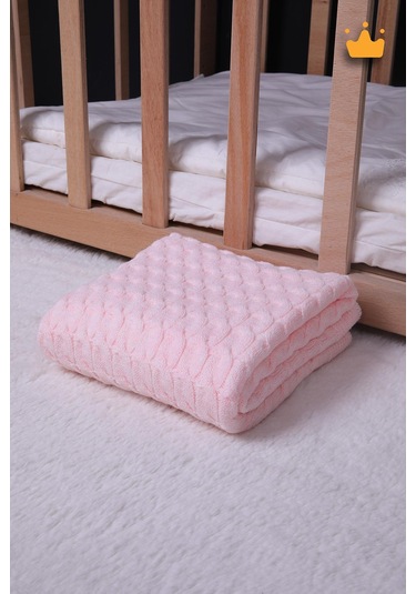 Babyhola 90x100cm Triko Kız Erkek Bebek Battaniye Tv Diz Battaniyesi 12642 001