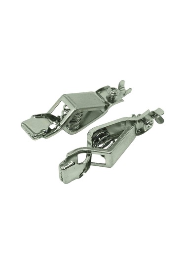 Timsah Klipsi Kılıflı Daha İyi Korozyona Dirençli Timsah Klipsleri 2 X Kırmızı