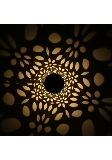 Ximistore9 Güneş Enerjili Demir İşlemeli Bahçe Aydınlatma Lambası, Dekoratif Ve Pratik Çözüm