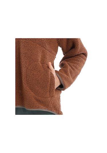 Sportive Sherpa Kadın Bej Günlük Stil Polar 24kk018-oat Bej
