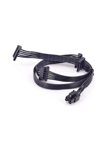 6 Pin Modüler Power Supply Kablosu 4x15 Sata Power Kablo 85cm