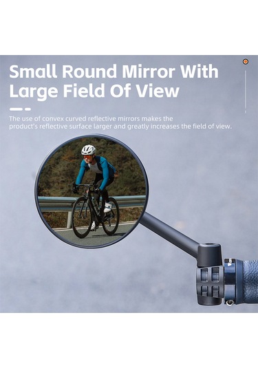 Fosenze Mountain Bike Yüksek Güvenlikli Yansıması - 360 Döner, Kırılmaz, Kol Bağcıklı, Siyah, 80mm Geniş Görünüm